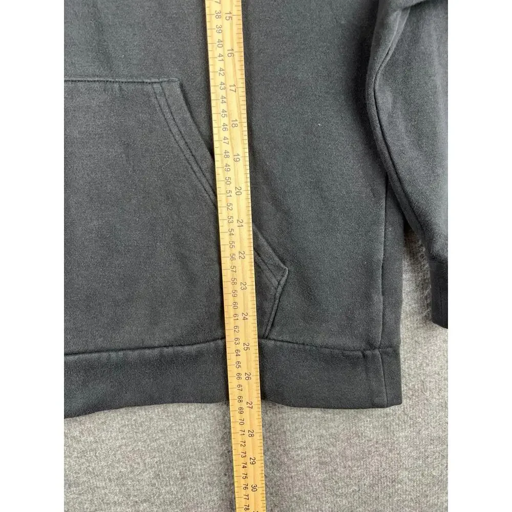 Adidas Men's Black Hoodie with White‎ Stripes Size Medium